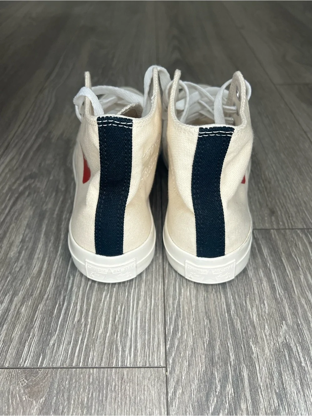 Comme Des Garçons PLAY x Converse Chuck 70 High 'Milk' Men’s Size 7 Women’s 8.5